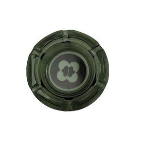 Vintage Hyatt Hotel Logo Smoke Glass Round Ashtray 6‎ Rest Slot Glass Ashtray